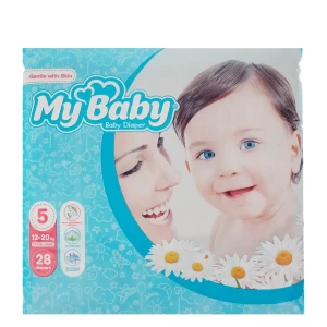 پوشک مای بیبی سایز 5 بسته 28 عددی